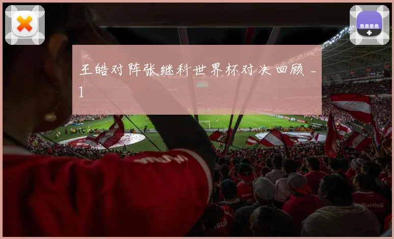 王皓对阵张继科世界杯对决回顾 _1